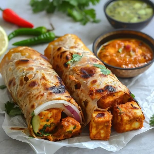 Pahadi Paneer Tikka Kathi Rolls